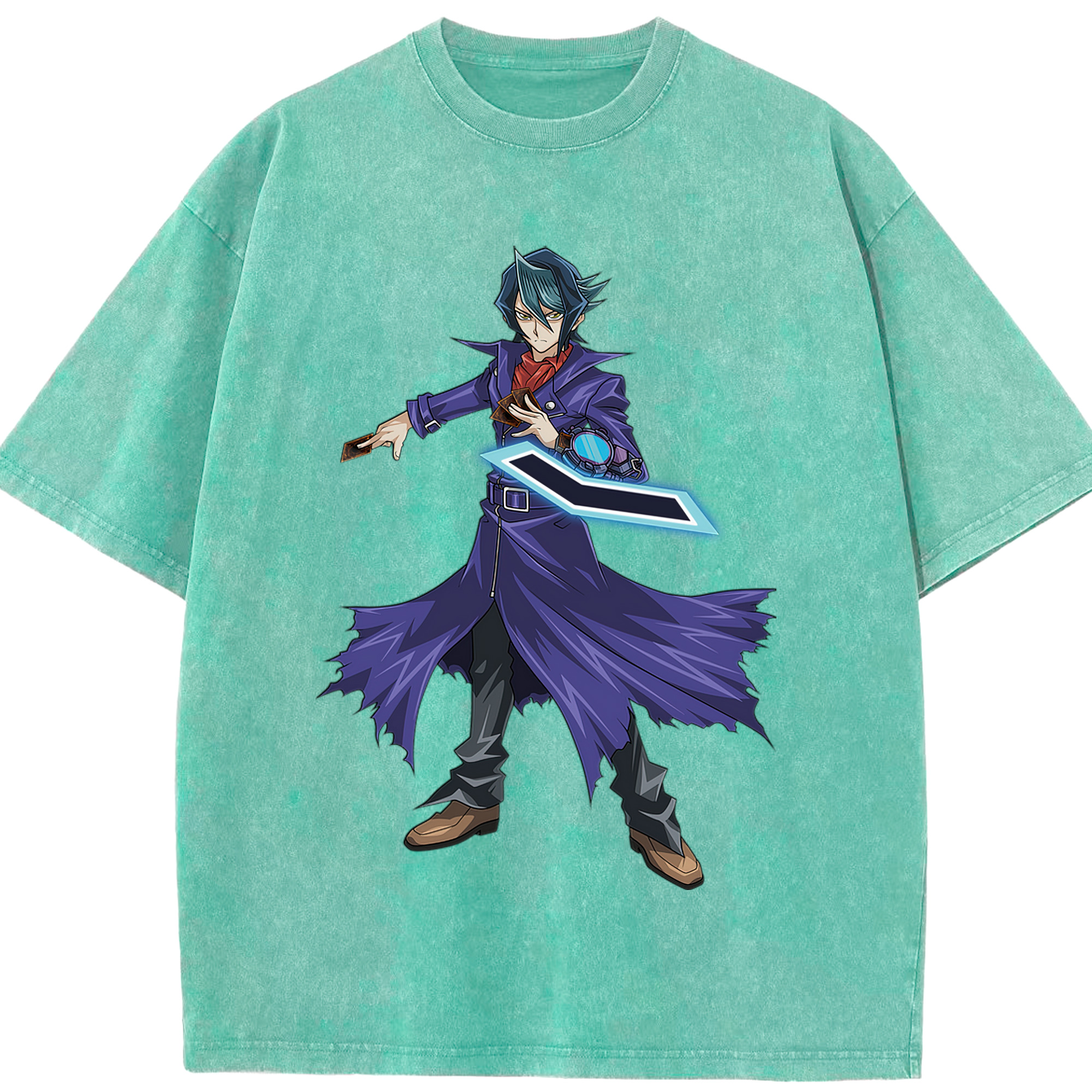 （画像用） 遊☆戯☆王 Yu-Gi-Oh! 綿100% ヴィンテージ風 半袖Tシャツ（フロントプリント）